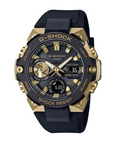 Мужские часы с золотистым и черным полимерным ремешком, 49,6 мм GSTB400GB1A9 G-Shock