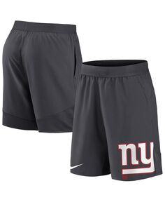 Мужские эластичные спортивные шорты антрацитового цвета New York Giants Nike