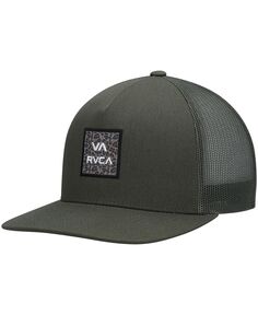 Мужская оливковая кепка Trucker Snapback с принтом Wordmark VA ATW RVCA