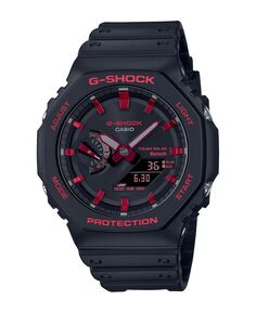 Мужские часы Ana-Digi Bluetooth с черным кварцевым ремешком на две руки, 45,5 мм, GAB2100BNR1A G-Shock