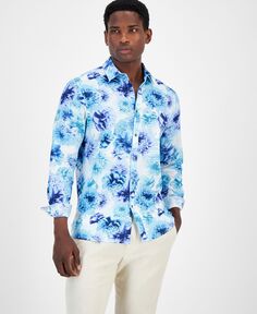 Мужская рубашка обычного кроя на пуговицах с цветочным принтом Garden I.N.C. International Concepts