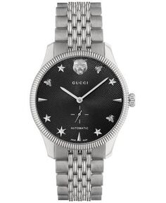 Мужские швейцарские автоматические часы G-Timeless с браслетом из нержавеющей стали, 40 мм Gucci