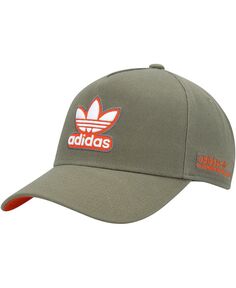 Мужская оливковая шляпа Snapback с А-образной оправой adidas