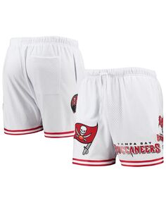 Мужские бело-красные шорты в сетку Tampa Bay Buccaneers Pro Standard