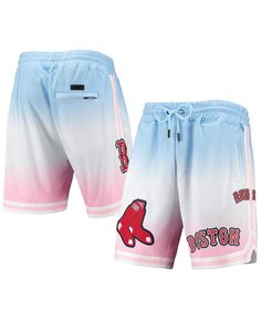 Мужские синие и розовые шорты Boston Red Sox Team Logo Pro с эффектом омбре Pro Standard