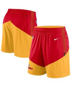Мужские красные и золотые шорты Kansas City Chiefs Primary Lockup Performance Shorts Nike