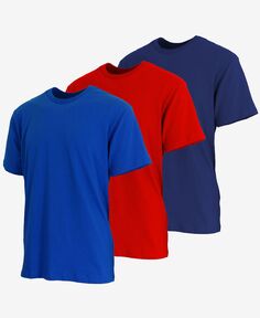Мужская классическая футболка с коротким рукавом и круглым вырезом, 3 шт. Blue Ice