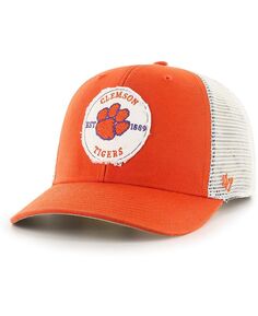 Мужская оранжевая кепка Clemson Tigers Howell MVP Trucker Snapback &apos;47 Brand