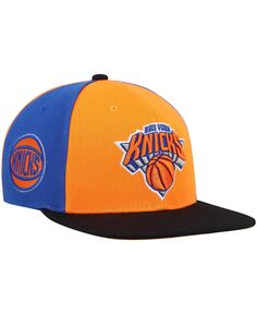 Мужская оранжевая кепка New York Knicks On The Block Snapback Mitchell &amp; Ness