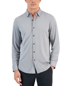 Мужская рубашка Alfatech с длинным рукавом, окрашенная в пряже Alfani