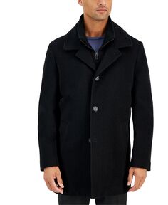 Мужское классическое черное пальто из смесовой шерсти Calvin Klein