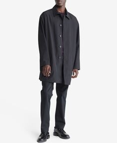 Мужское нейлоновое автомобильное пальто с длинными рукавами Calvin Klein