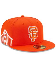 Мужская оранжевая приталенная шляпа San Francisco Giants City Connect 59FIFTY New Era