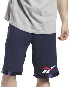 Мужские баскетбольные шорты стандартного кроя с принтом логотипа Reebok