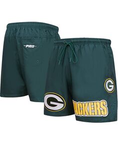 Мужские зеленые тканые шорты Green Bay Packers Pro Standard