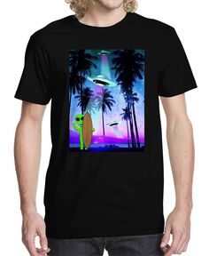 Мужская футболка с рисунком тропического космоса Buzz Shirts