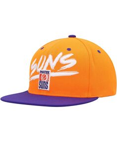 Мужская оранжево-фиолетовая шляпа Snapback Phoenix Suns Hardwood Classics Soul Transcript Mitchell &amp; Ness