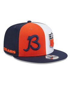 Мужская оранжево-темно-синяя кепка Snapback Chicago Bears 2023 Sideline Script Logo 9FIFTY New Era