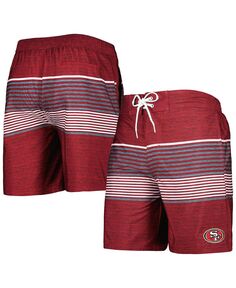 Мужские шорты для плавания для волейбола Scarlet San Francisco 49ers Coastline G-III Sports by Carl Banks