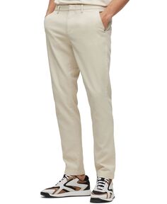 Мужские брюки чинос узкого кроя из смеси эластичного хлопка Hugo Boss