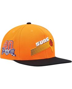 Мужская оранжево-черная шляпа Phoenix Suns Hardwood Classics 40th Anniversary Team с боковой посадкой Mitchell &amp; Ness