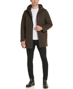 Мужское шерстяное пальто Melton с полиуретановой окантовкой Kenneth Cole
