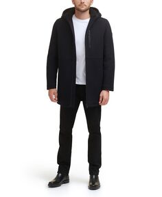Мужское шерстяное пальто Melton с полиуретановой окантовкой Kenneth Cole
