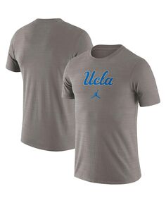 Мужская брендовая серая футболка UCLA Bruins Team Issue Velocity Performance Jordan