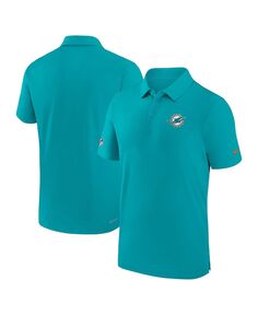 Мужская рубашка-поло Aqua Miami Dolphins Sideline Coaches Performance Nike