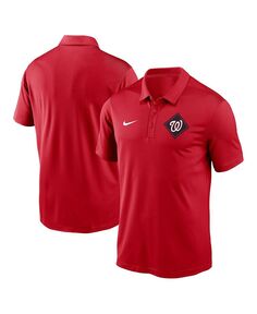 Мужская красная рубашка-поло Washington Nationals Diamond Icon Franchise Performance Nike