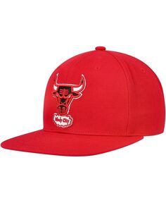 Мужская приталенная кепка Red Chicago Bulls Hardwood Classics MVP Team Ground 2.0 Mitchell &amp; Ness