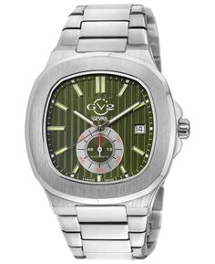 Мужские швейцарские автоматические часы Potente из нержавеющей стали серебристого цвета, 40 мм GV2 by Gevril