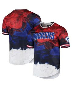 Мужская темно-красная футболка Green Bay Packers Americana Dip-Dye Pro Standard