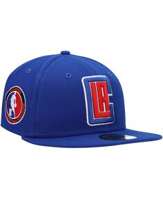 Мужская приталенная кепка Royal LA Clippers Team Logoman 59FIFTY New Era