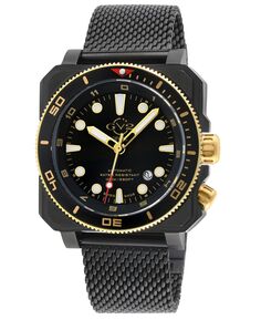 Мужские часы XO Submarine черные из нержавеющей стали, 44 мм GV2 by Gevril