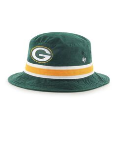 Мужская зеленая панама в полоску Green Bay Packers &apos;47 Brand