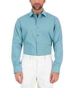 Мужская классическая рубашка стандартного кроя с устойчивым к пятнам геопринтом Alfani