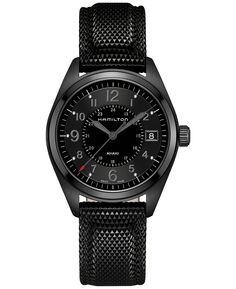 Мужские швейцарские часы цвета хаки с черным каучуковым ремешком, 40 мм, H68401735 Hamilton