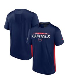 Мужская темно-красная футболка с логотипом Washington Capitals Authentic Pro Rink Tech Fanatics