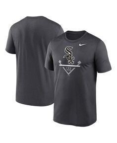 Мужская антрацитовая футболка Chicago White Sox Icon Legend Nike