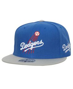 Мужская приталенная шляпа Los Angeles Dodgers Royal, серая Mitchell &amp; Ness