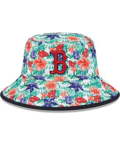 Мужская панама с цветочным принтом Boston Red Sox Tropic New Era