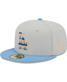 Мужская приталенная шляпа Natural Los Angeles Dodgers Beach Front 59FIFTY New Era