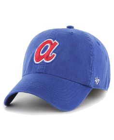 Мужская приталенная шляпа Royal Atlanta Braves Cooperstown Collection Franchise &apos;47 Brand
