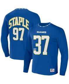 Мужская футболка из джерси с длинными рукавами NFL X Staple Royal Los Angeles Rams Core NFL Properties