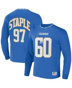 Мужская футболка NFL X Staple Blue Los Angeles Chargers Core с длинным рукавом в стиле джерси NFL Properties