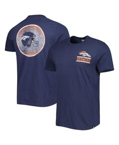 Мужская темно-синяя футболка Denver Broncos Open Field Franklin &apos;47 Brand