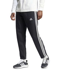 Мужские флисовые брюки стандартного кроя с 3 полосками, стандартные, большие и высокие adidas