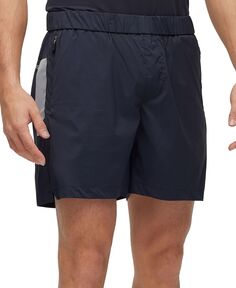 Мужские шорты узкого кроя из водоотталкивающей эластичной ткани Hugo Boss