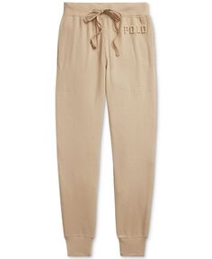 Мужские пижамные брюки-джоггеры с висячим тиснением и тиснением Polo Ralph Lauren